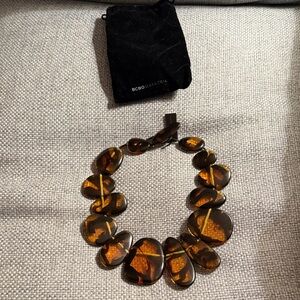 BCBGMaxAzria Brown Statement Necklace